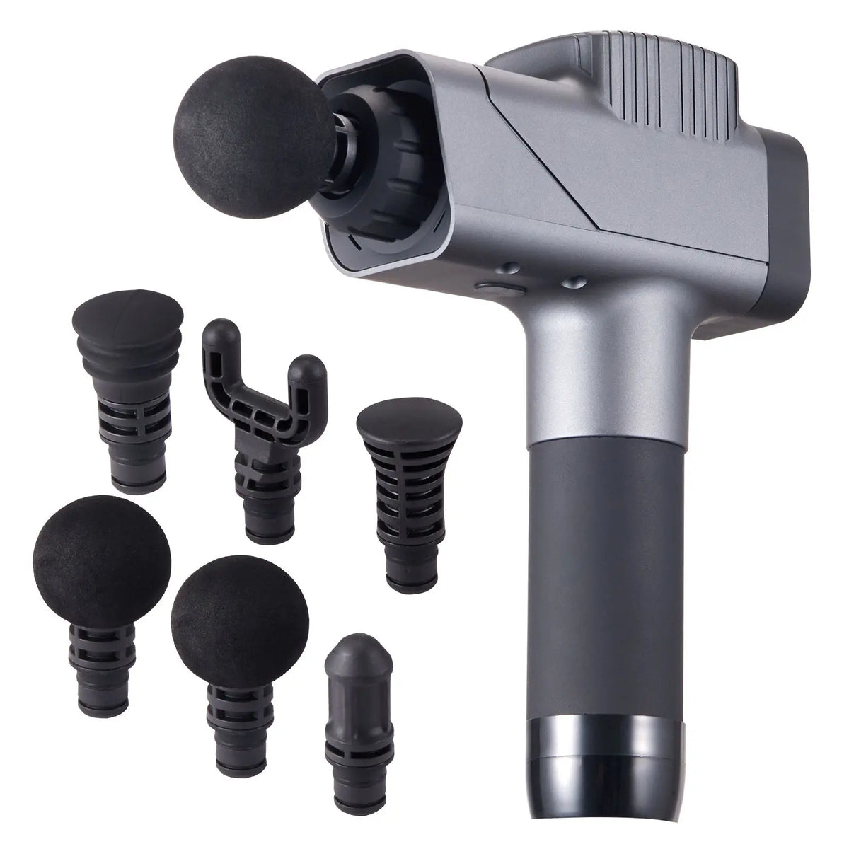 Percussion Massage Gun with Adjustable Speeds and Multiple Massage Heads