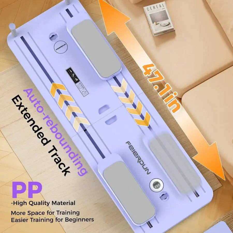 Foldable Fitness Board With Automatic Rebound For Core Workouts