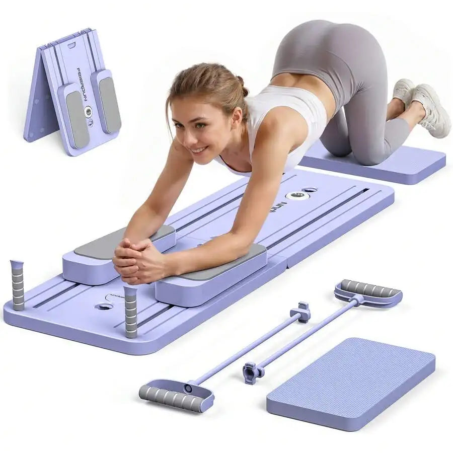 Foldable Fitness Board With Automatic Rebound For Core Workouts