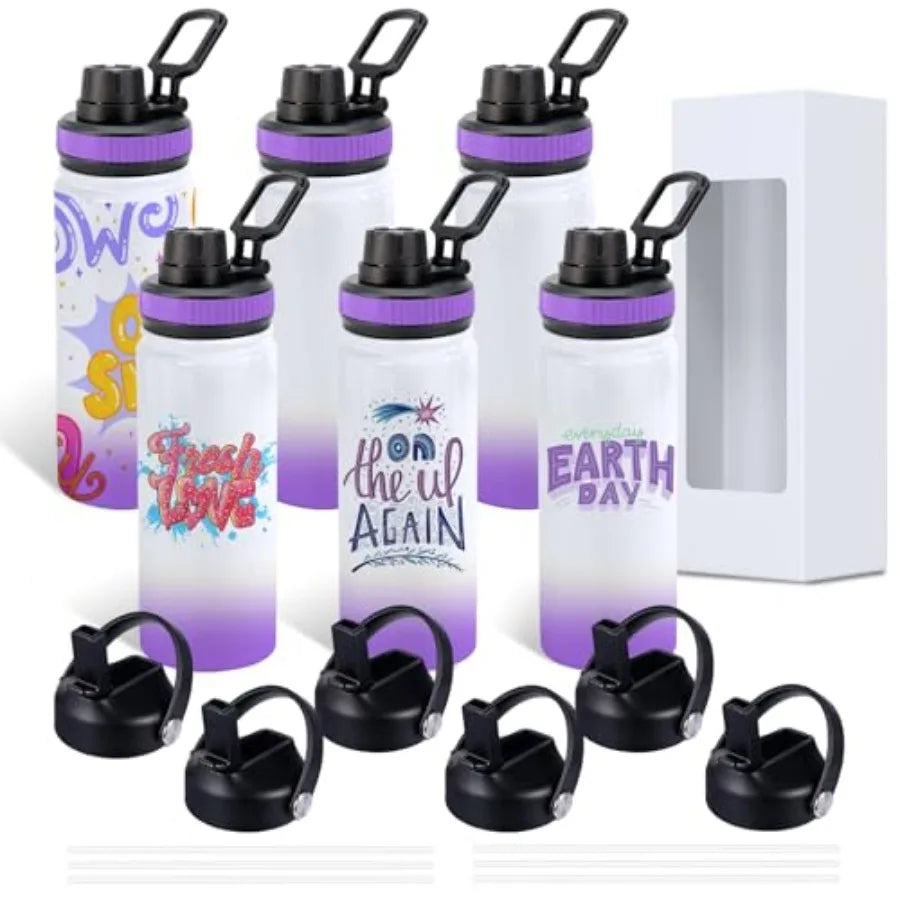 Sublimation Stainless Steel Water Bottle Blanks With Wide Mouth