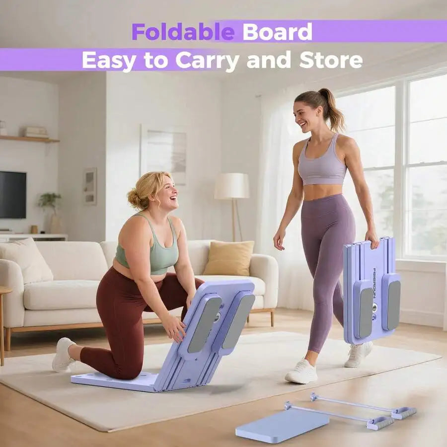 Foldable Fitness Board With Automatic Rebound For Core Workouts
