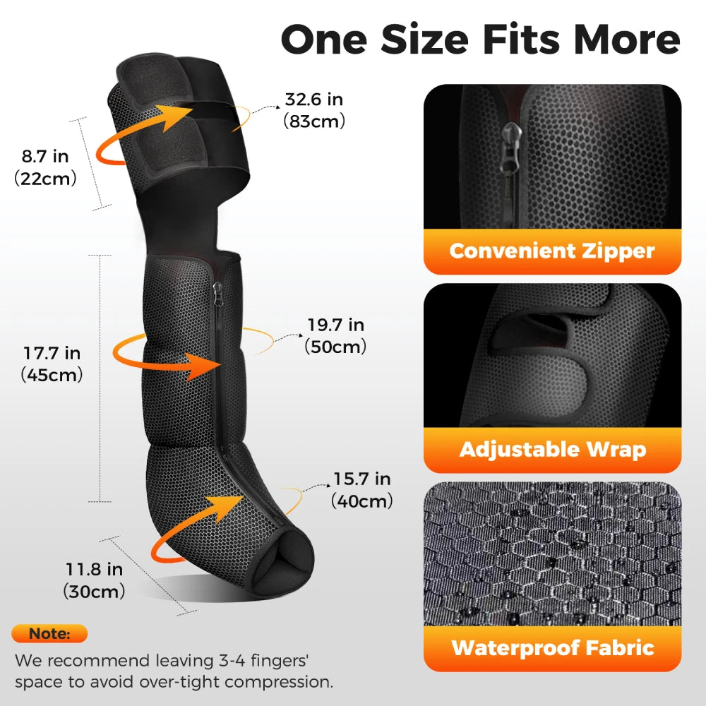 Nekteck Leg Compression Massager With Heat For Circulation Relief