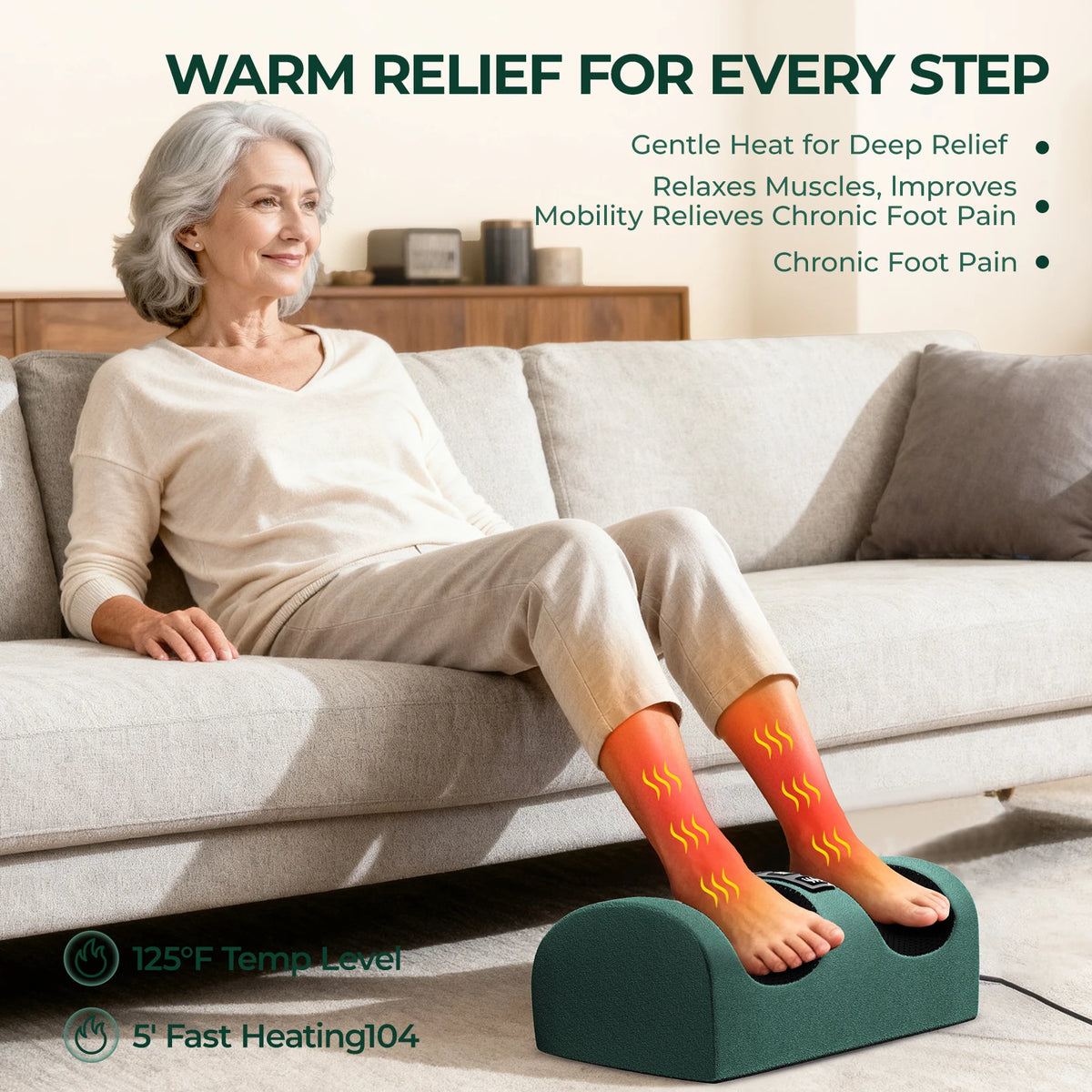 HIMOUTA Full Body Massage Mat With Heat And Vibration Relief