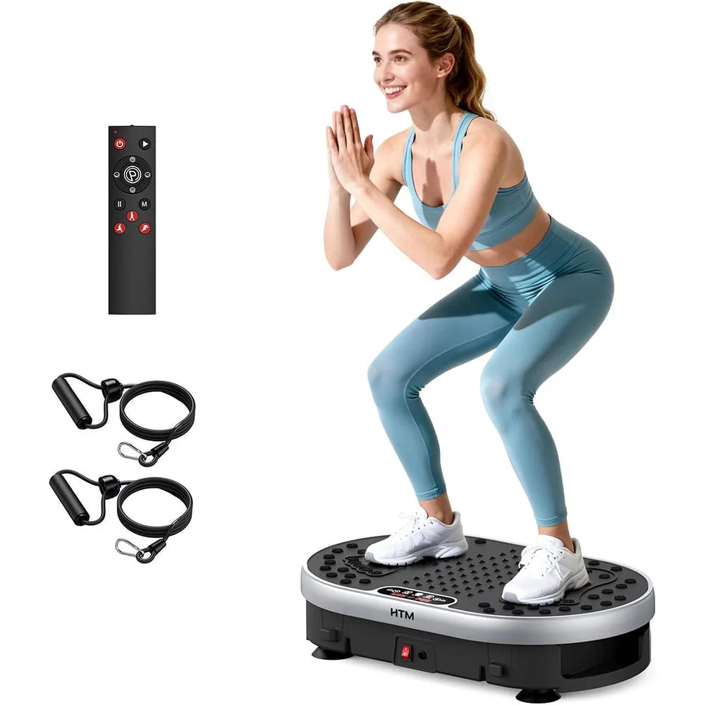 HTM Vibration Plate Exercise Machine 120 Speeds Preset Programs