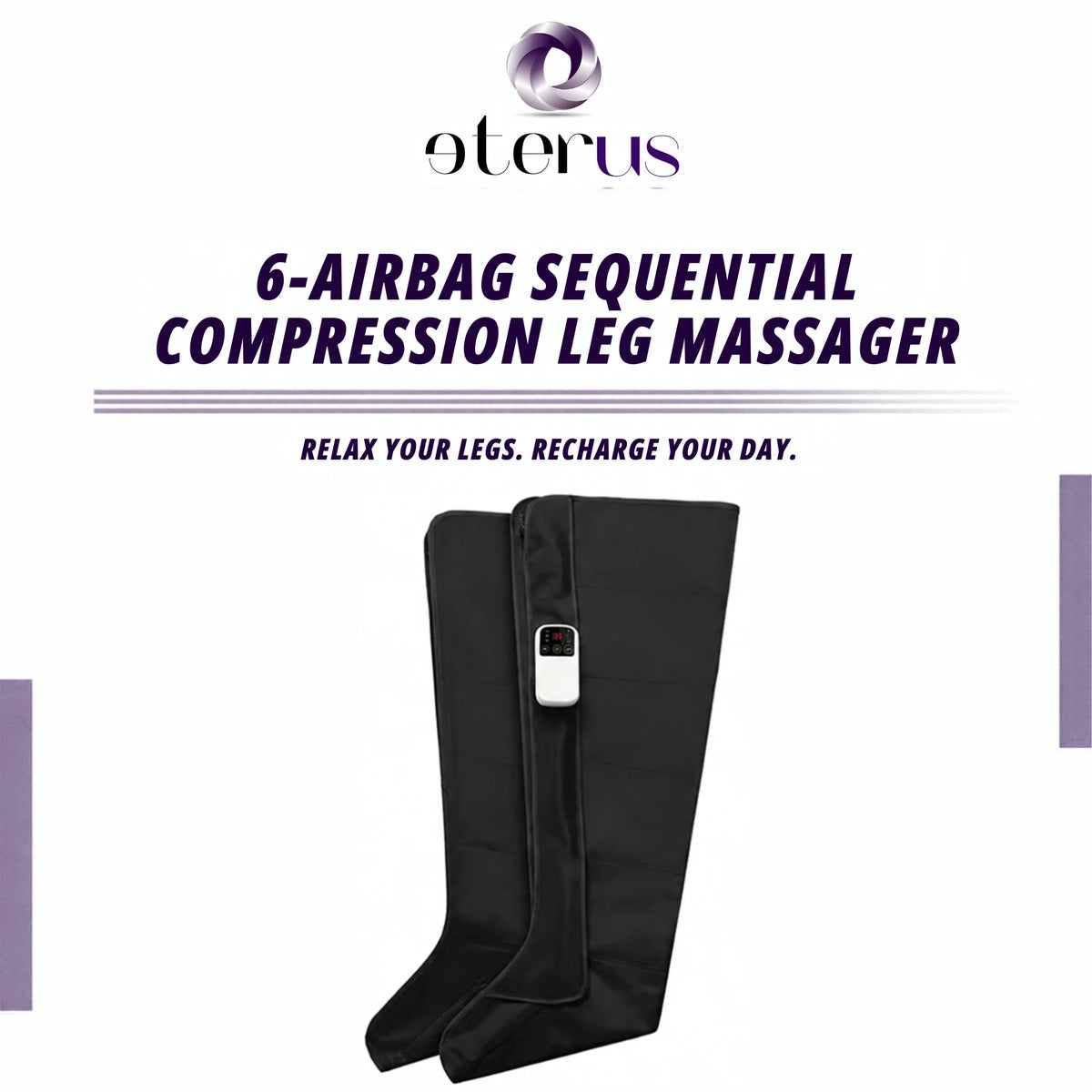 Eterus 360 Air Compression Leg Massager With Controller