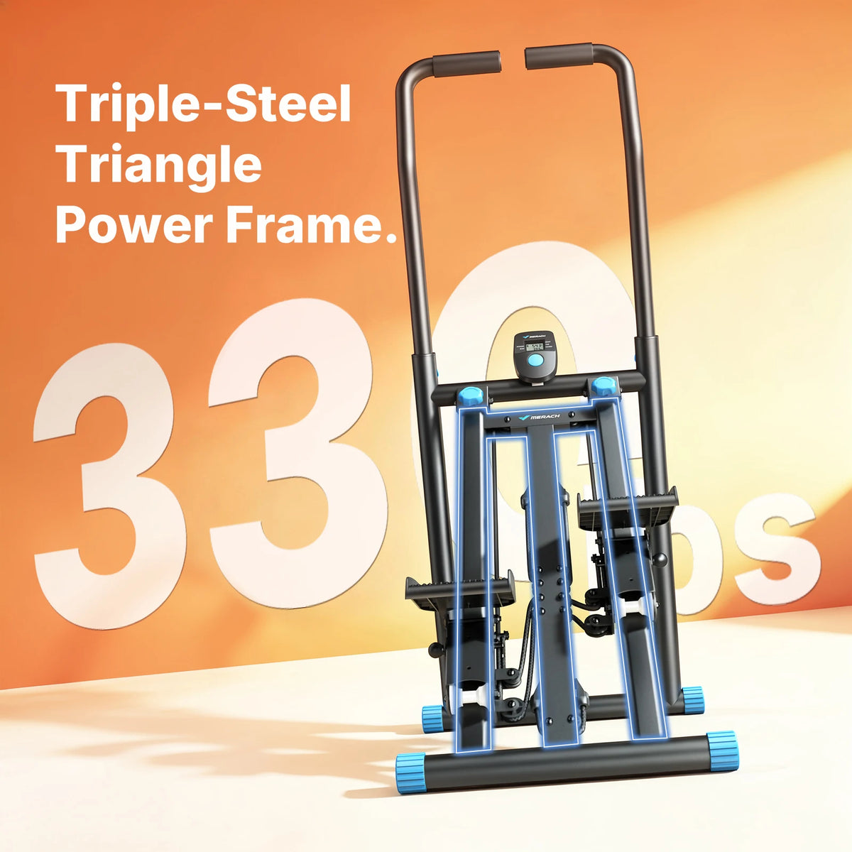 MERACH Foldable Stair Stepper for Full Body Home Workouts