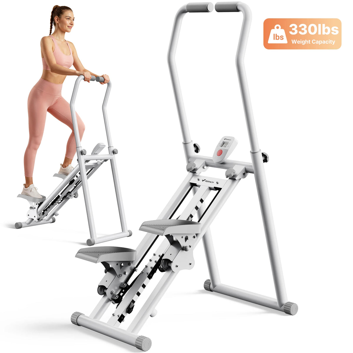 MERACH Foldable Stair Stepper for Full Body Home Workouts
