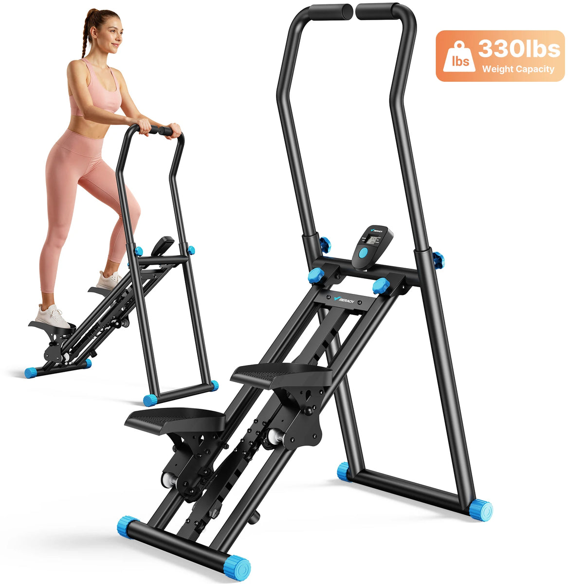 MERACH Foldable Stair Stepper for Full Body Home Workouts