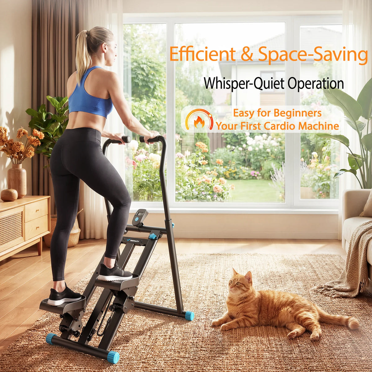 MERACH Foldable Stair Stepper for Full Body Home Workouts
