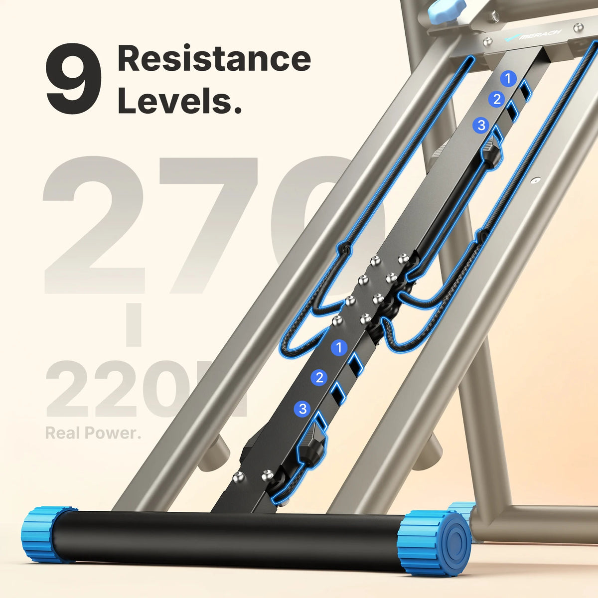 MERACH Foldable Stair Stepper for Full Body Home Workouts