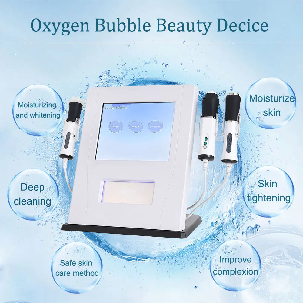 Amilibeauty 3 In 1 Oxygen Therapy And Jet Facial Machine