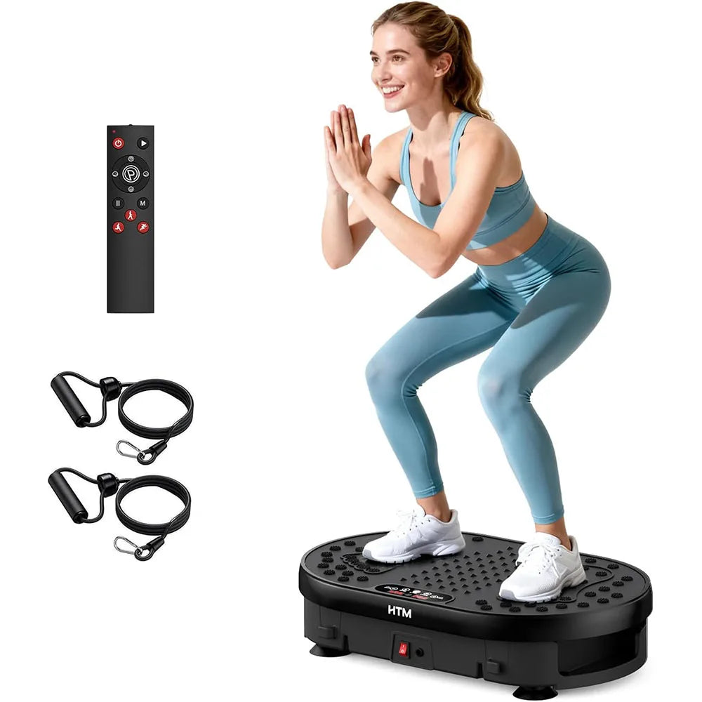 HTM Vibration Plate Exercise Machine 120 Speeds Preset Programs