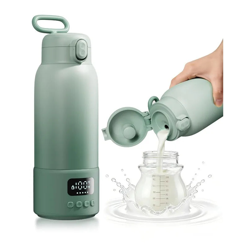 Portable USB Rechargeable Heating Thermos Cup With LED Display