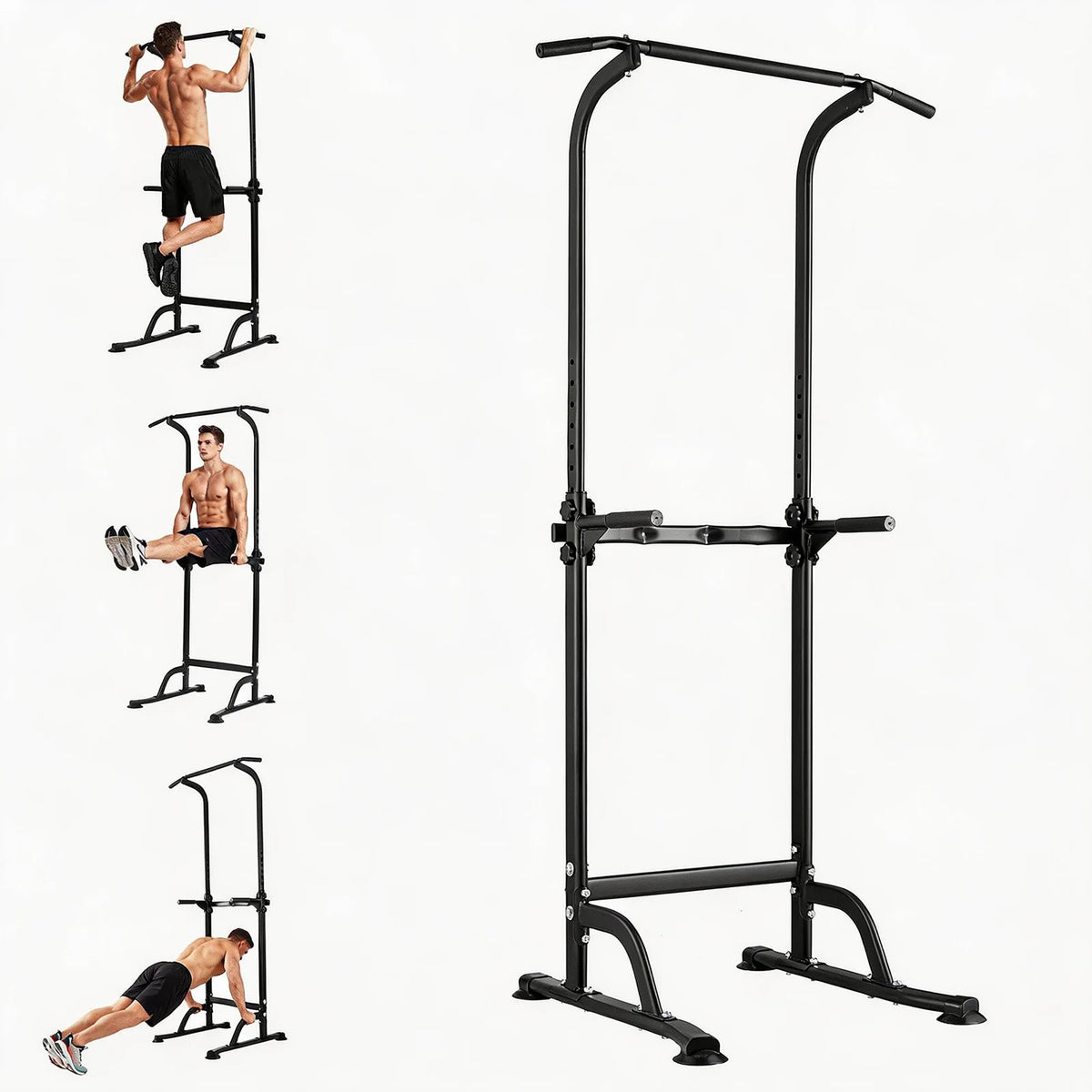 HiMISS Adjustable Power Tower With Pull Up And Dip Station