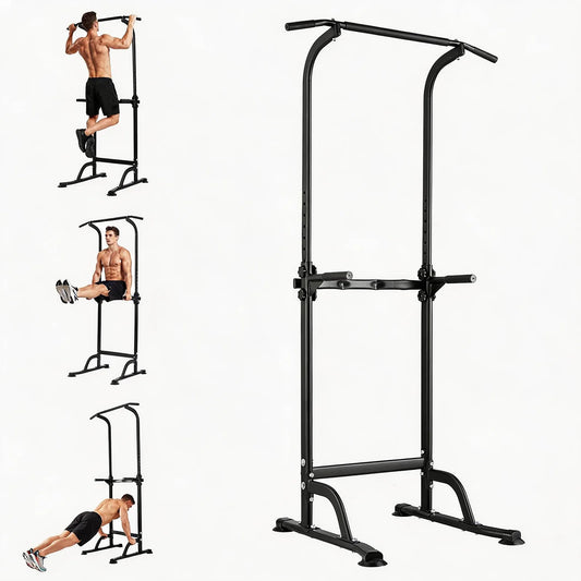 HiMISS Adjustable Power Tower With Pull Up And Dip Station