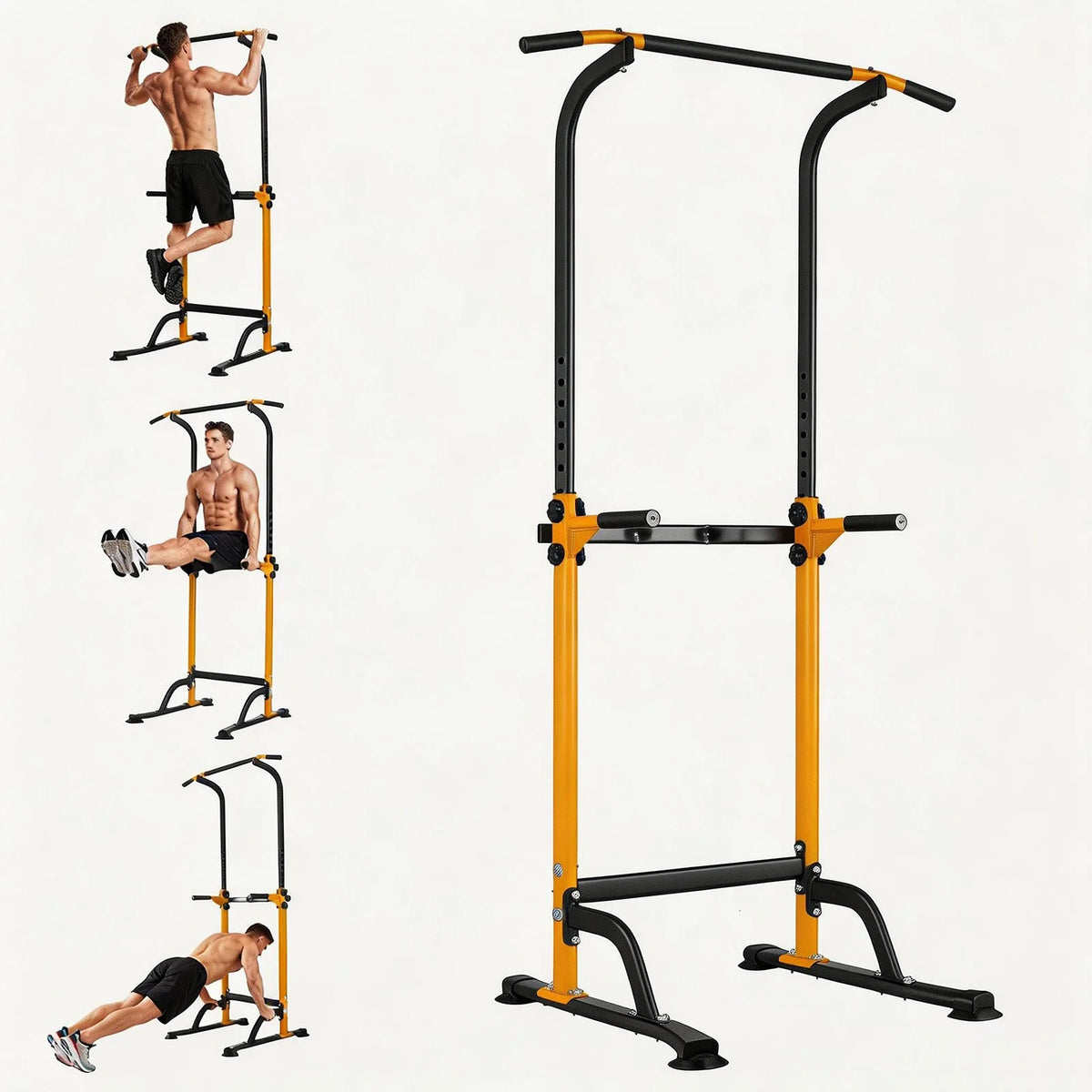 HiMISS Adjustable Power Tower With Pull Up And Dip Station