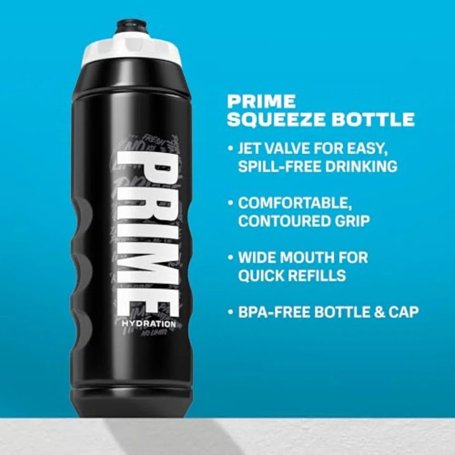 Leakproof Ergonomic Squeeze Sports Water Bottle With Easy Grip Design