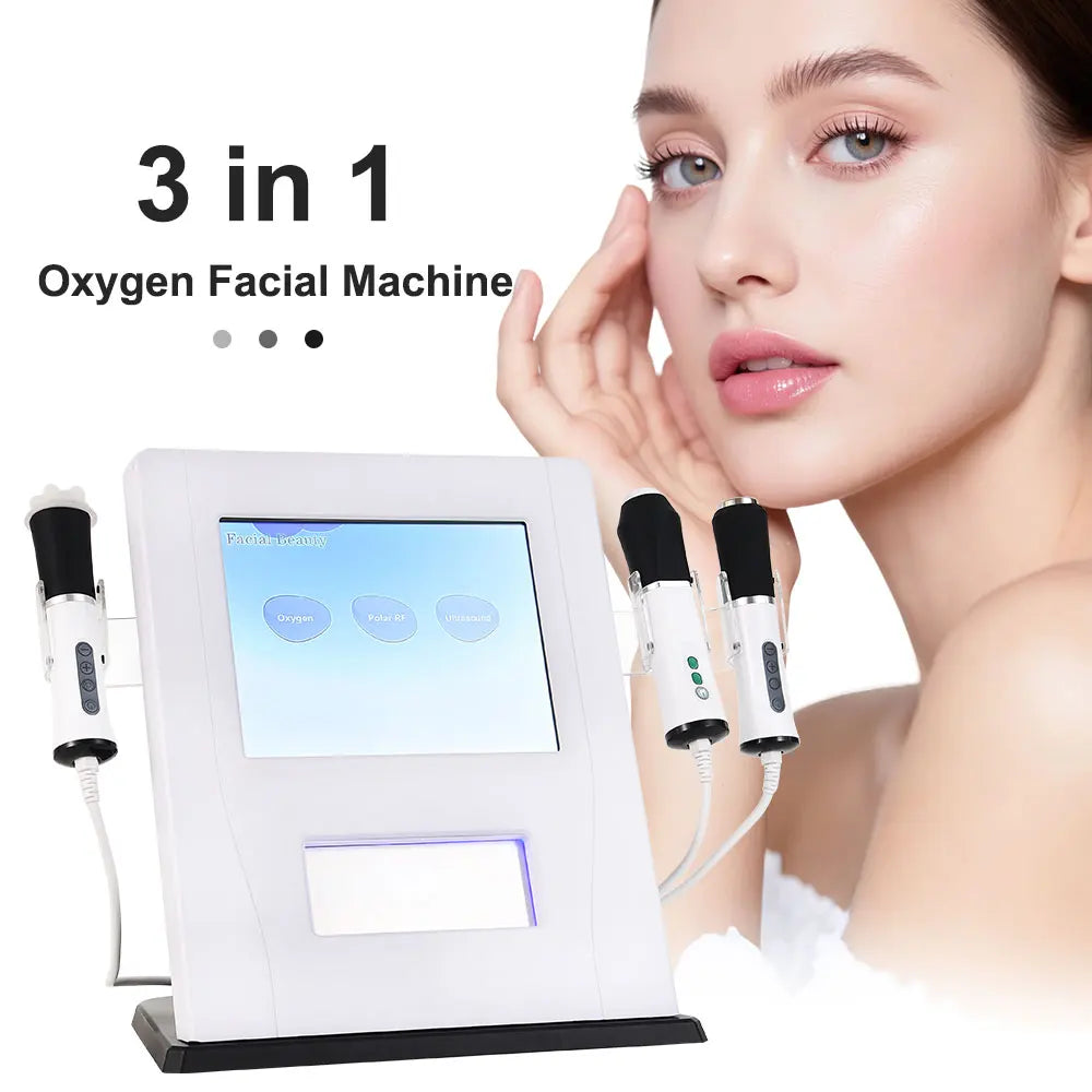 Amilibeauty 3 In 1 Oxygen Therapy And Jet Facial Machine
