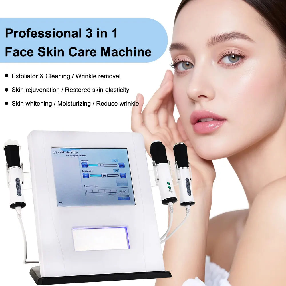 Amilibeauty 3 In 1 Oxygen Therapy And Jet Facial Machine