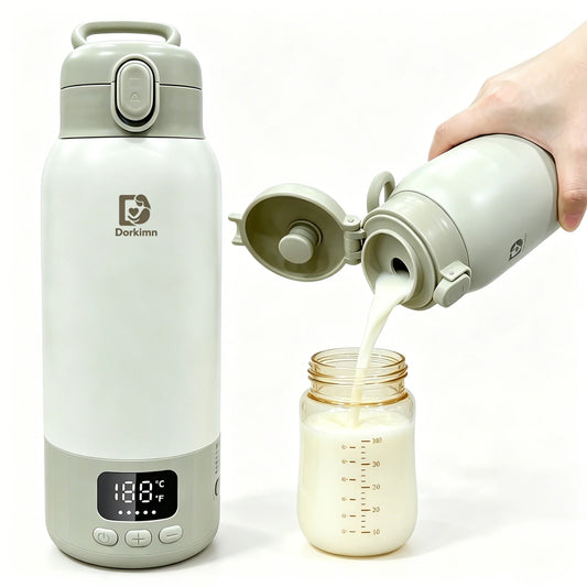 Portable USB Rechargeable Heated Water Bottle With Digital Temperature Display