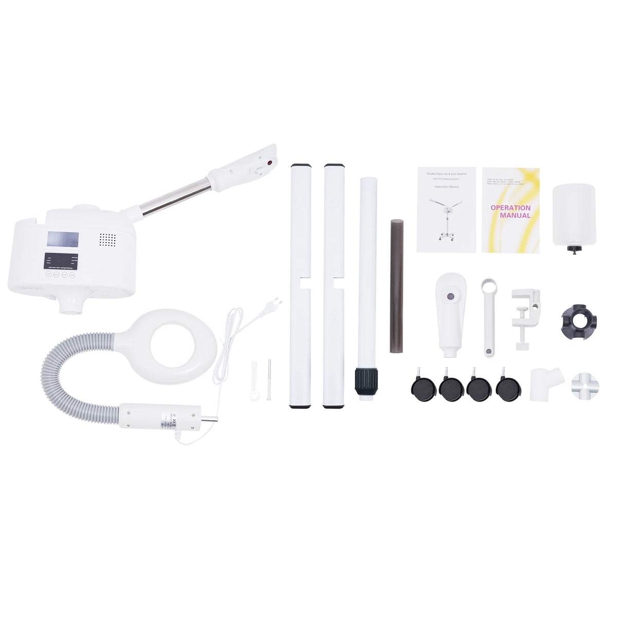 Bymaocar 3-in-1 Facial Steamer With Hot And Cold Nozzles