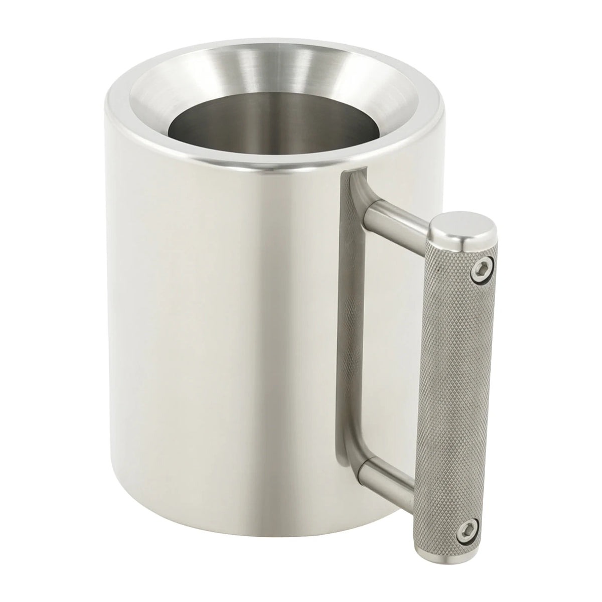 Stainless Steel Dumbbell Mug And Fitness Water Bottle With Grip