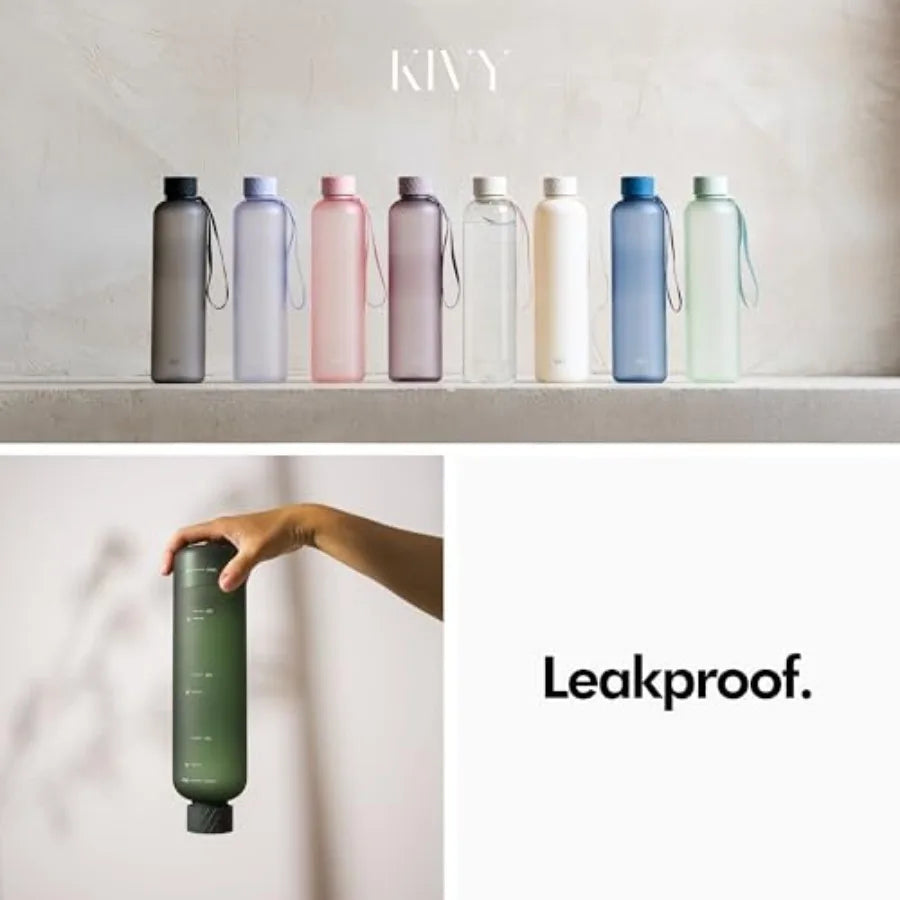 Lightweight Shatterproof Water Bottle for Backpack Cupholder and Travel