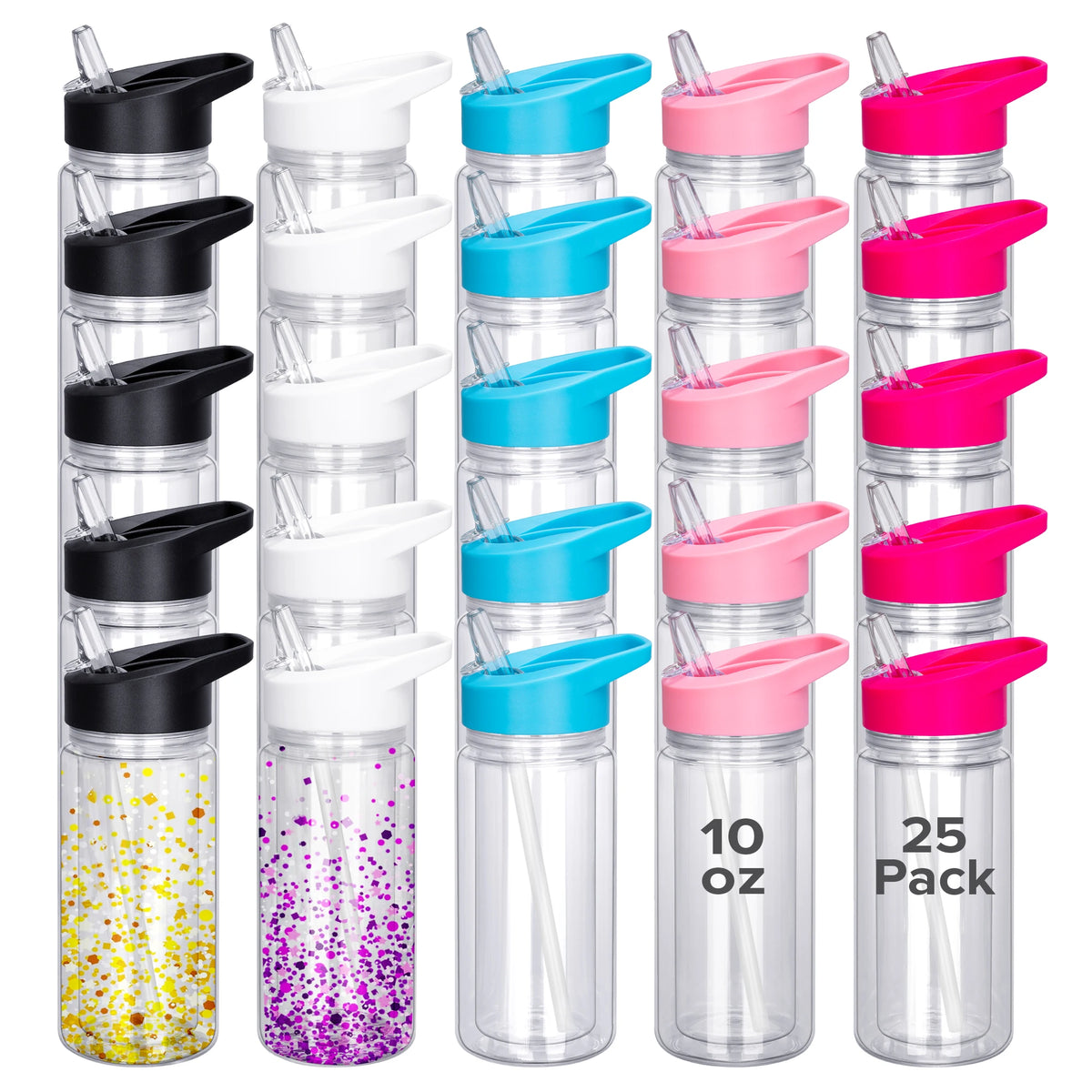 Double Wall Snow Globe Tumblers With Pre-Drilled Holes For Kids