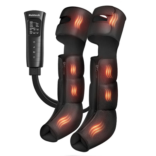 Nekteck Leg Compression Massager With Heat For Circulation Relief