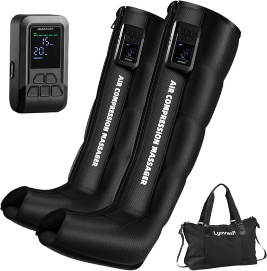 Cordless Air Compression Leg Massager for Circulation and Pain Relief