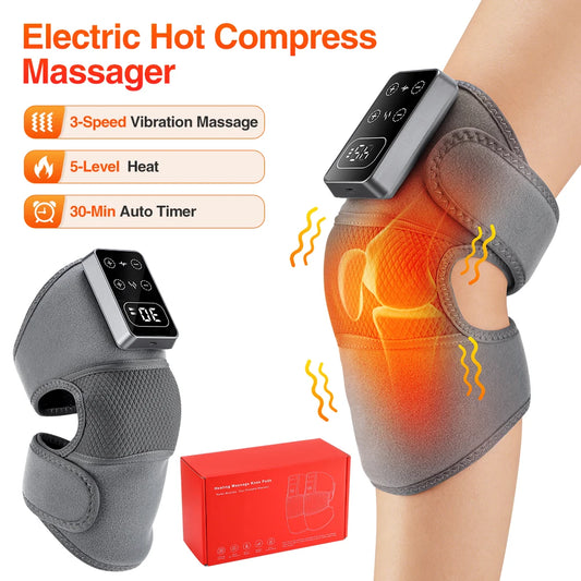 Hailicare Electric Heated Vibration Knee Massage Pad For Joint Comfort
