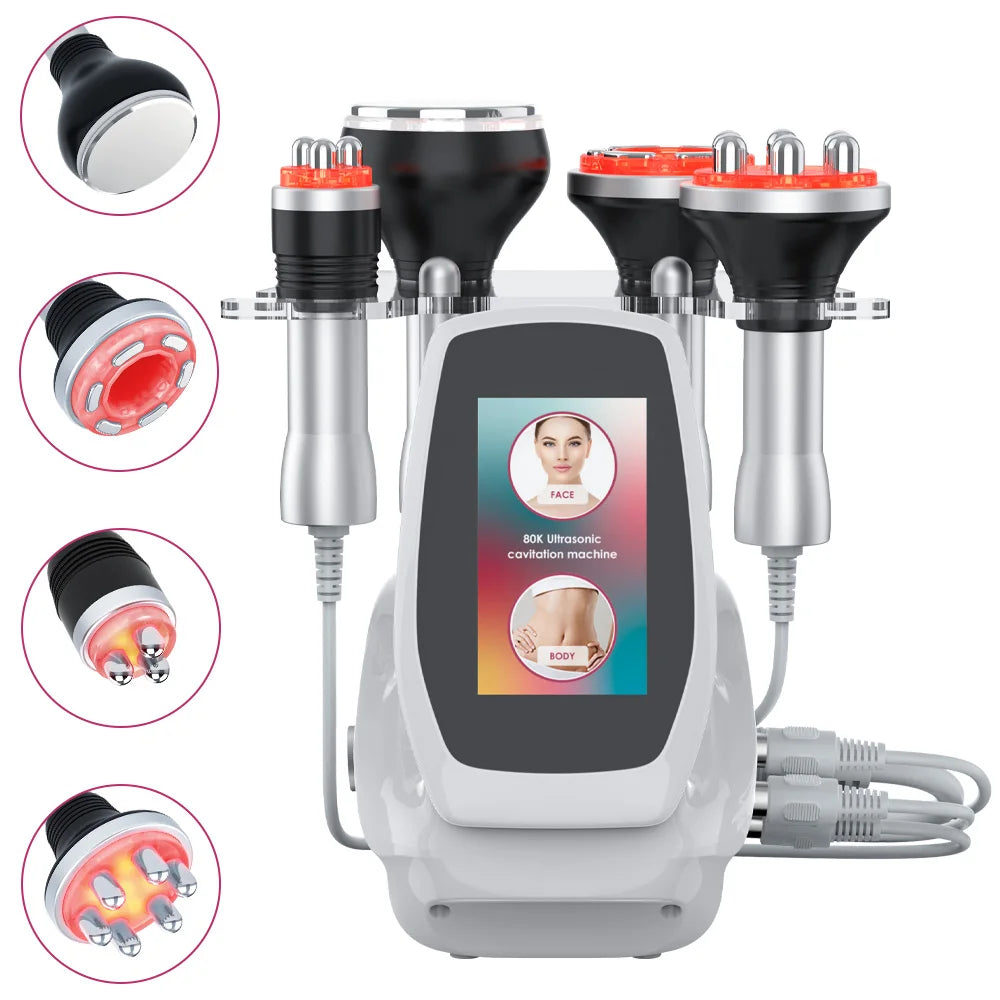 Four In One Ultrasonic Body Cavitation Skin Tightening Facial Massager