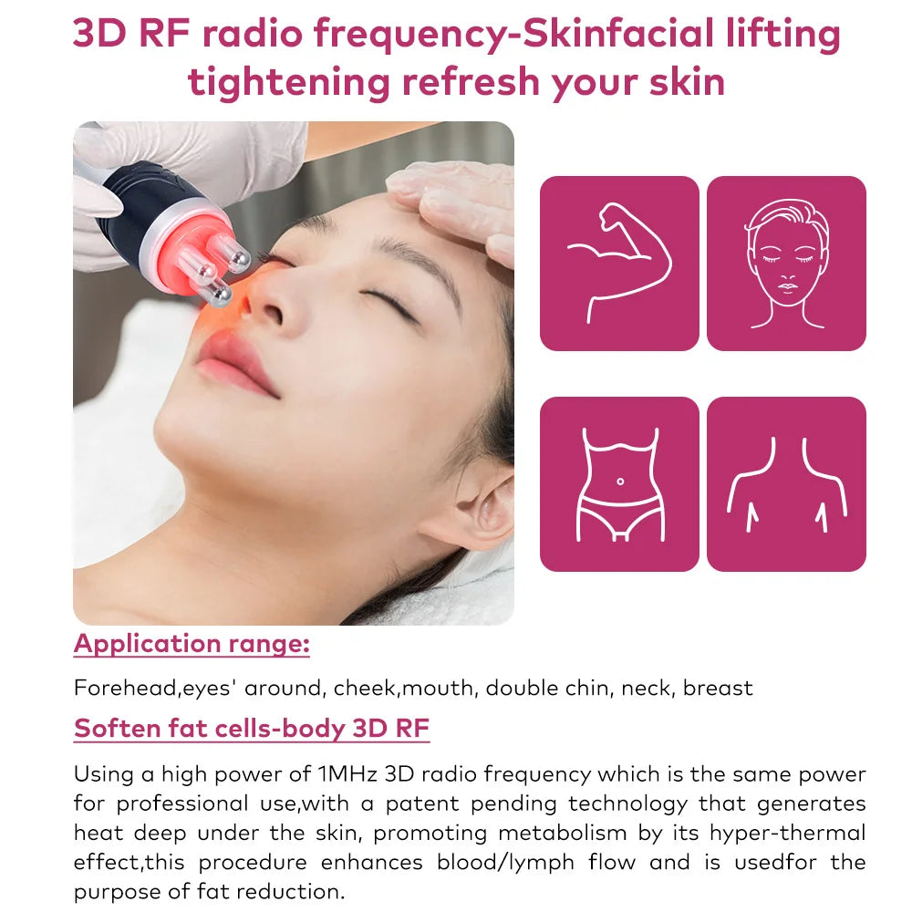 Four In One Ultrasonic Body Cavitation Skin Tightening Facial Massager
