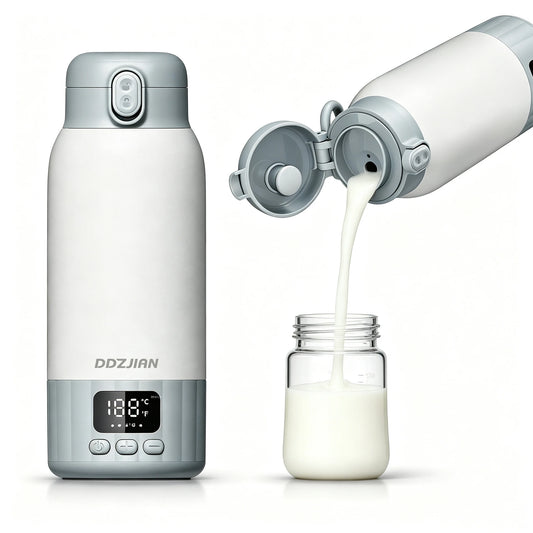 Electric Heating Thermos With LED Temperature Display And Milk Warmer