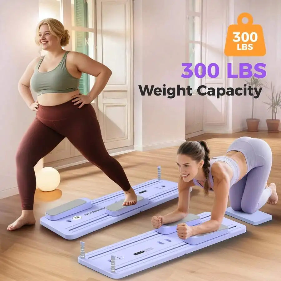 Foldable Fitness Board With Automatic Rebound For Core Workouts