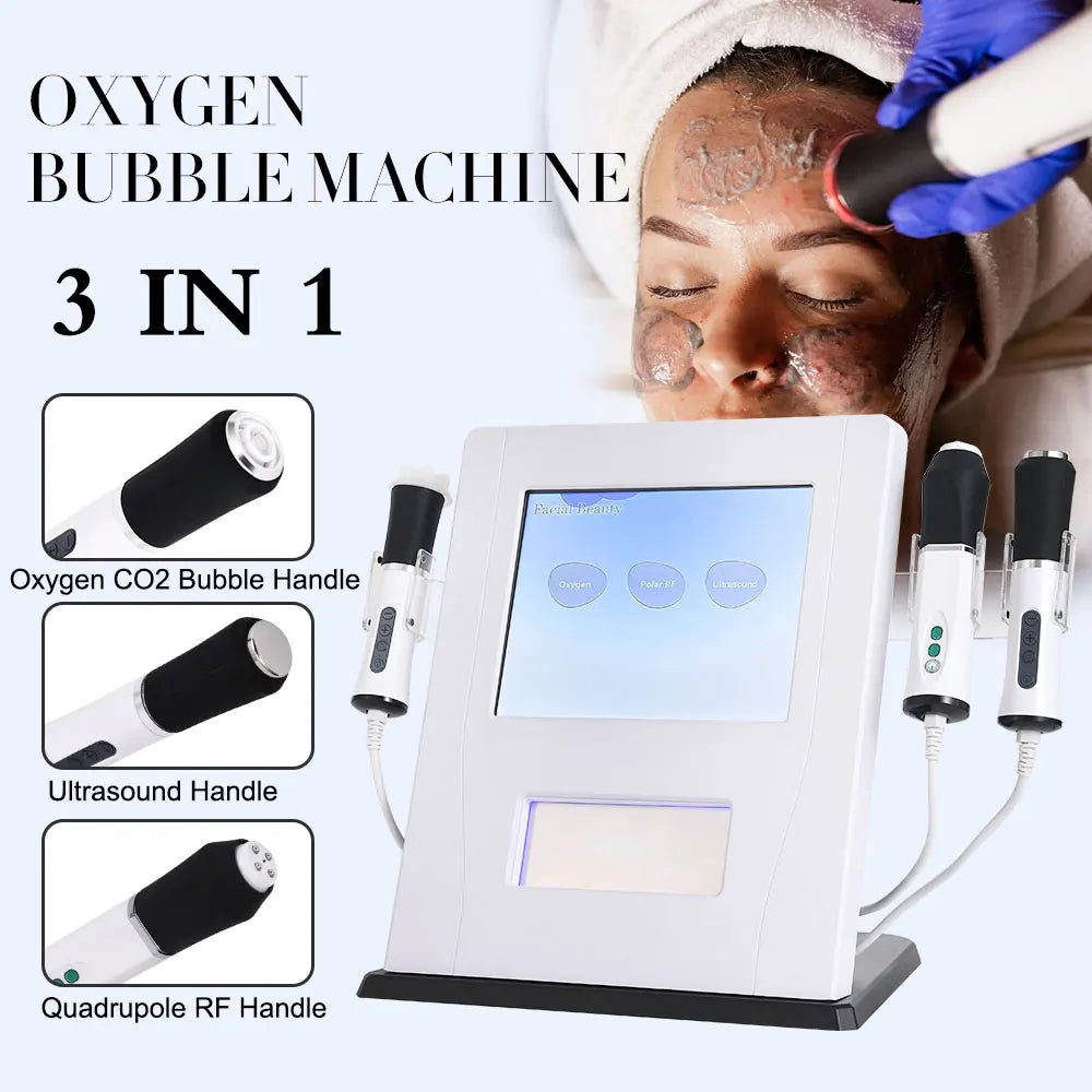 Amilibeauty 3 In 1 Oxygen Therapy And Jet Facial Machine