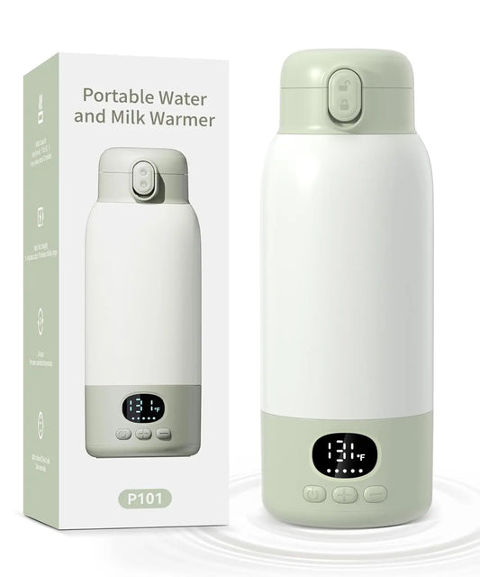 Portable Electric Heated Water Bottle With Digital Temperature Display