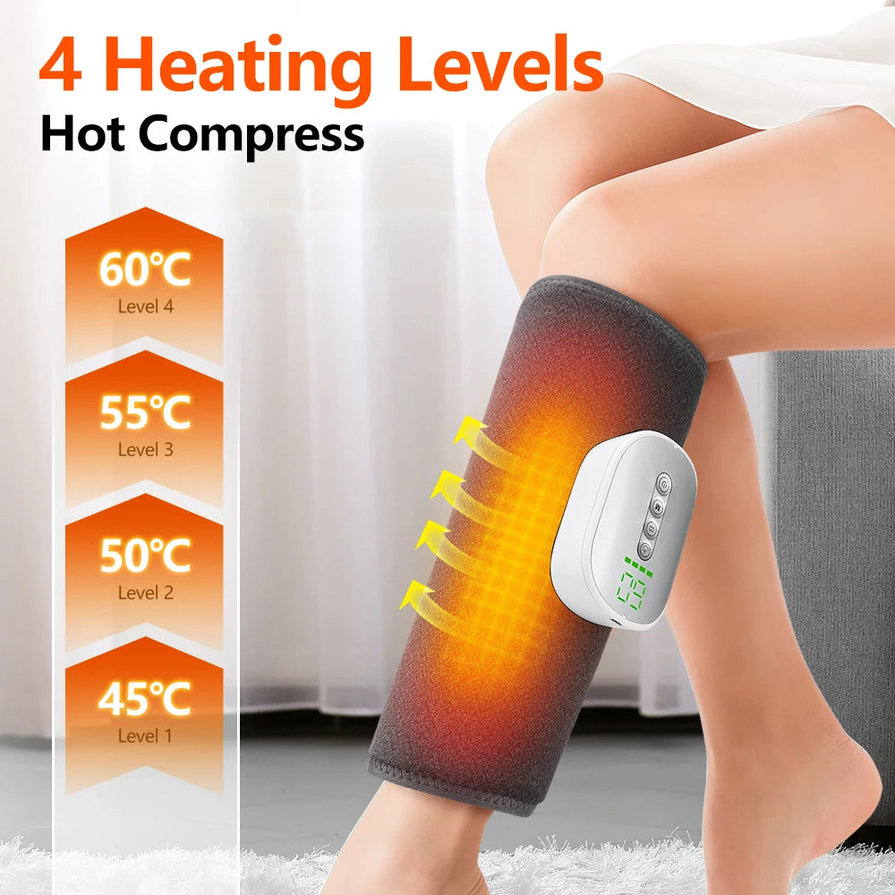 PASTSKY Wireless Heated Calf Massager With 360 Degree Air Compression