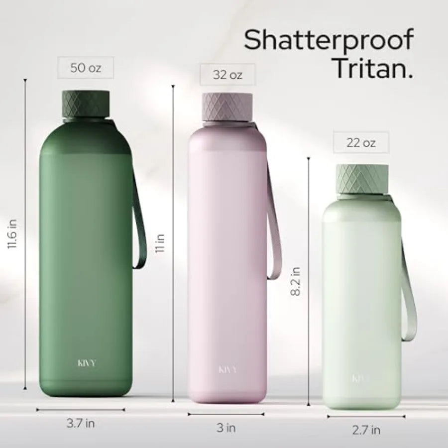 Lightweight Shatterproof Water Bottle for Backpack Cupholder and Travel