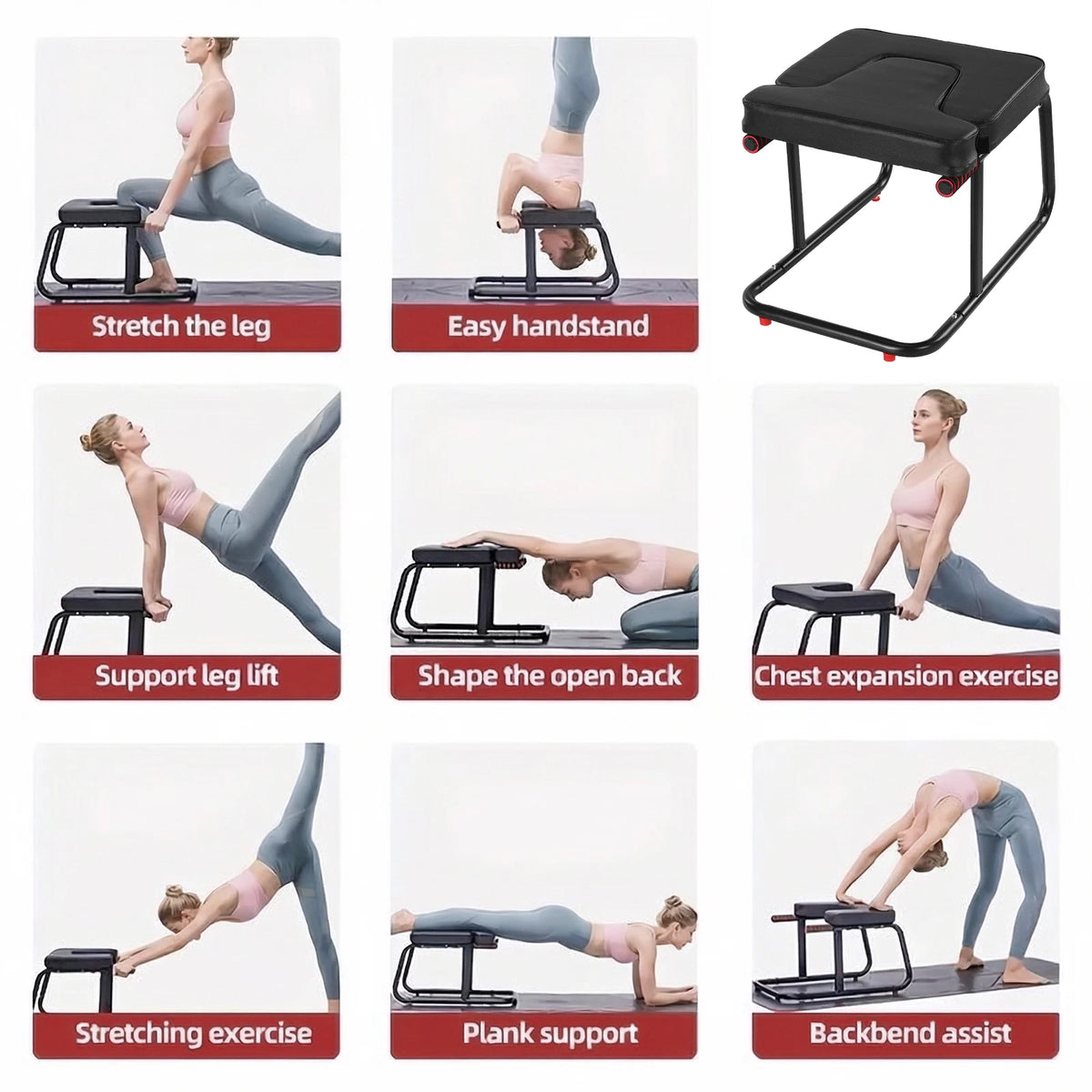 ATUOTIN Yoga Headstand Bench for Handstand Training and Fitness