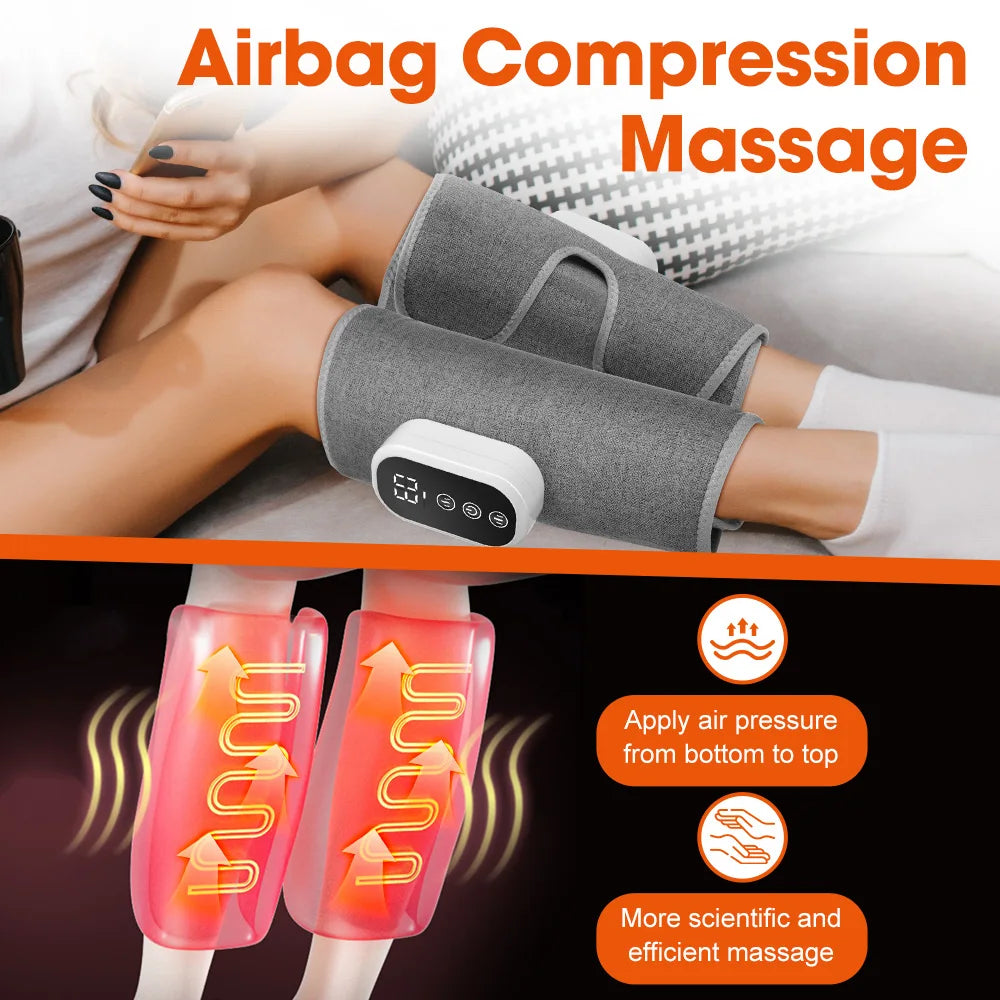 PASTSKY Wireless Heated Calf Massager With 360 Degree Air Compression