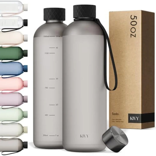 Lightweight Shatterproof Water Bottle for Backpack Cupholder and Travel