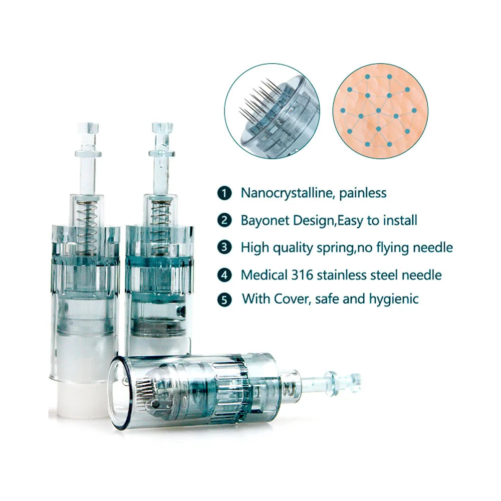 WanTogo Derma Pen Microneedling Replacement Needle Cartridges