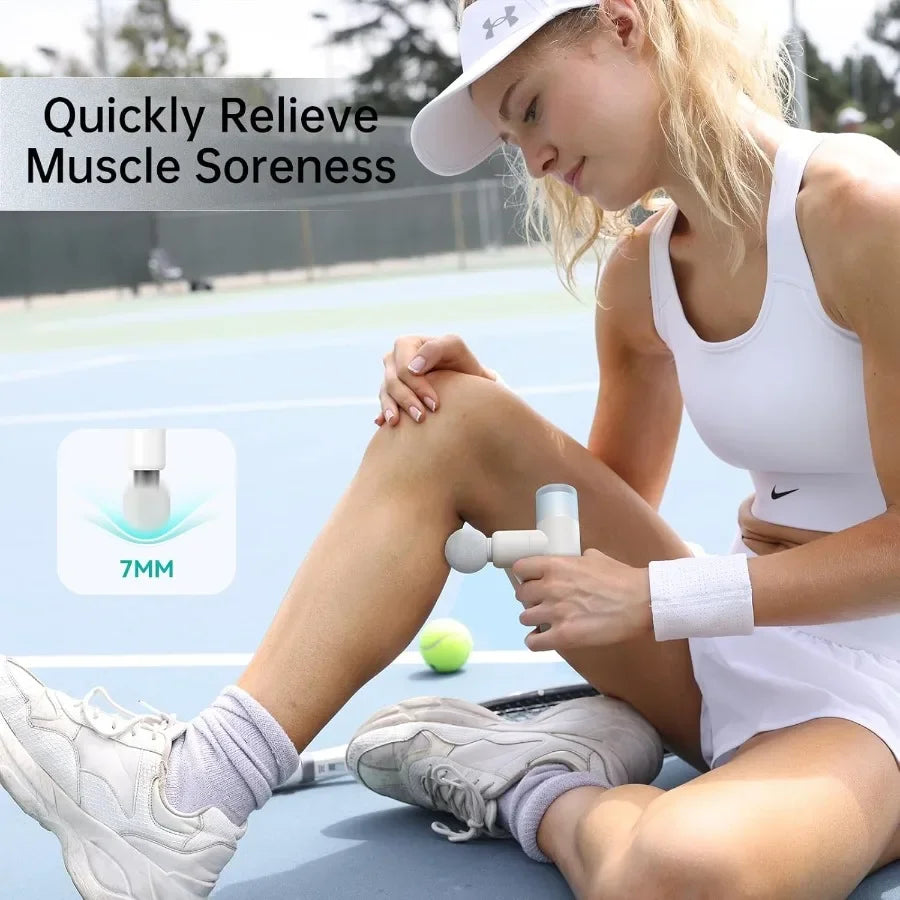 Portable Massage Gun for Back Pain Relief With Facial Mode