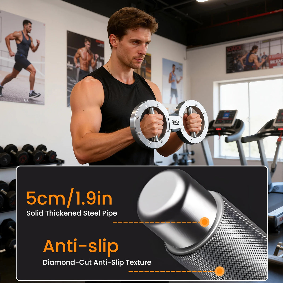 Multifunctional Adjustable Forearm Grip Strength Trainer