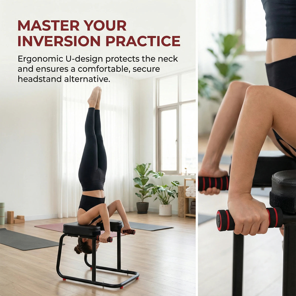 ATUOTIN Yoga Headstand Bench for Handstand Training and Fitness