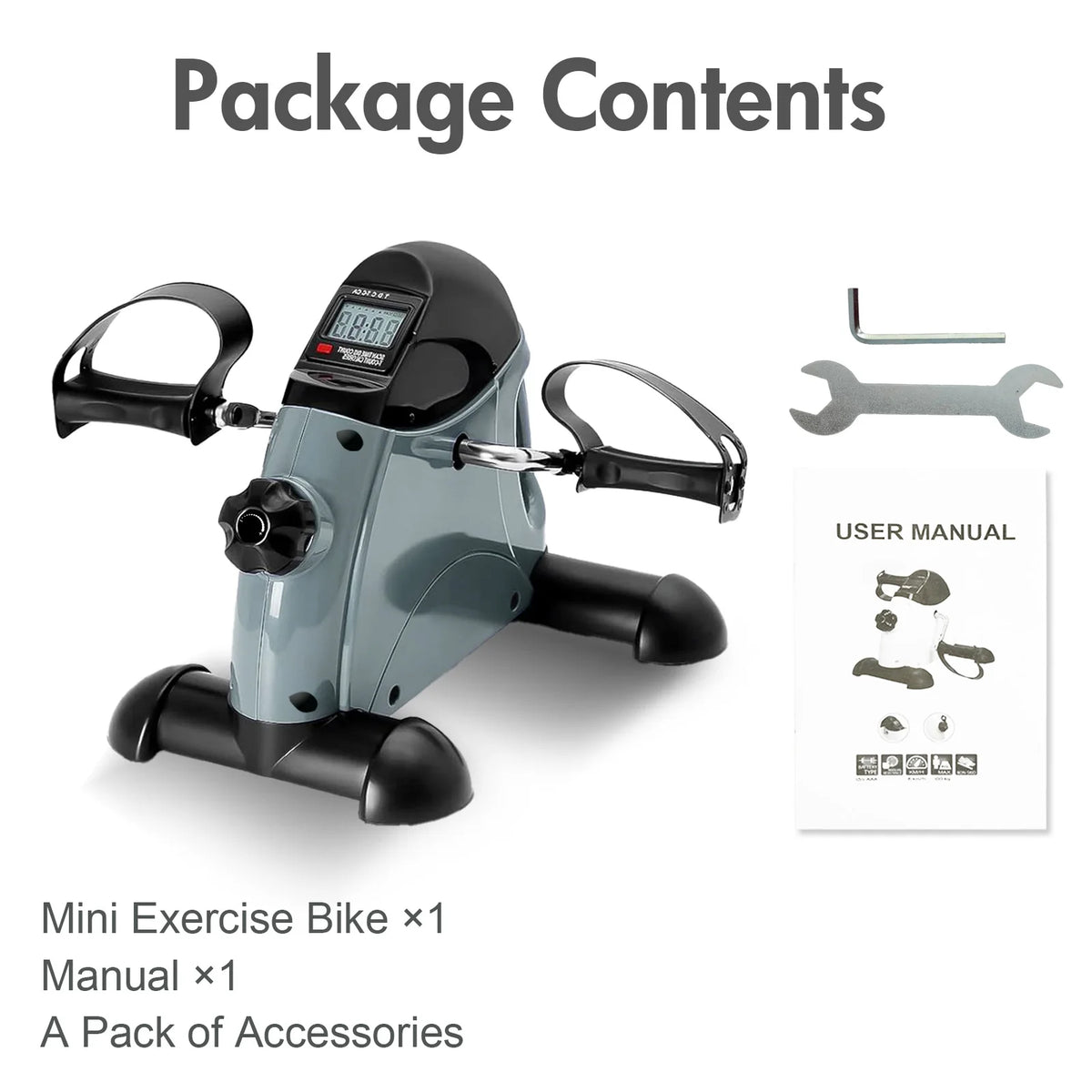 Motorized Under Desk Pedal Exerciser With Digital LCD Display